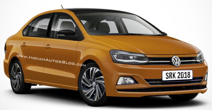 Facelifted Volkswagen Vento Sedan What It Ll Look Like