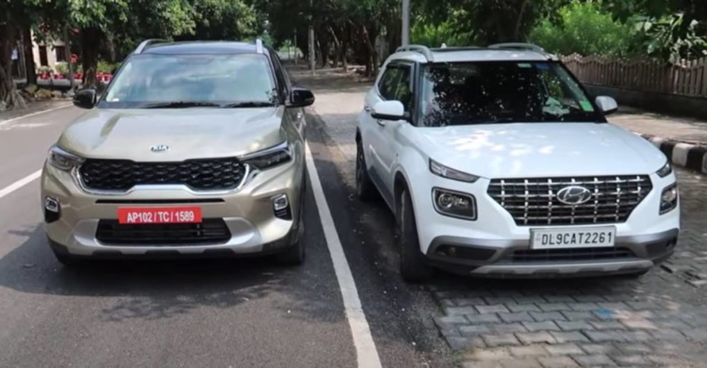 Hyundai Venue Vs Kia Sonet Compact SUVs In A Video Comparison