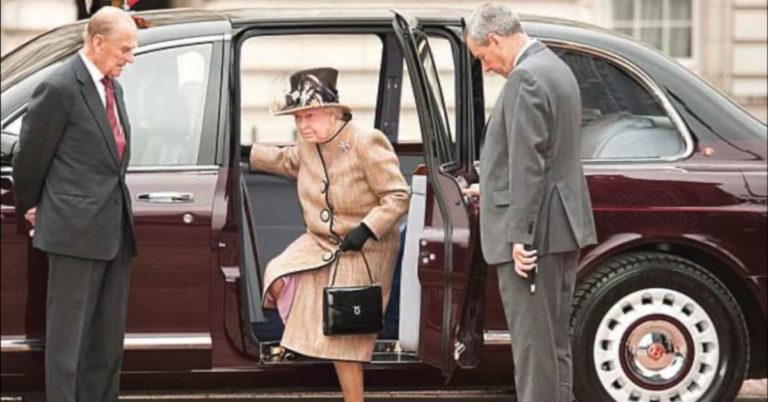 Late Queen Elizabeth II And Cars In Her Garage