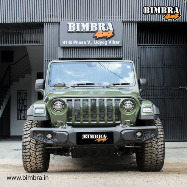 Mahindra Thar Modified In Sarge Green Shade Looks Neat