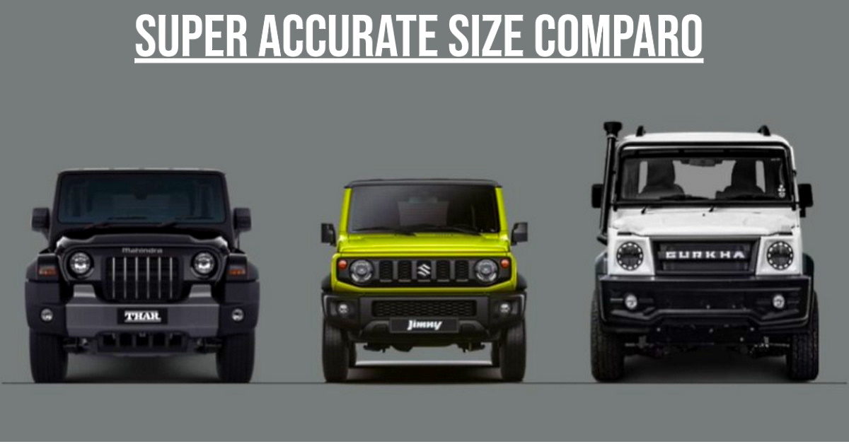 Maruti Suzuki Jimny Vs Mahindra Thar Vs Force Motors Gurkha X Suvs In