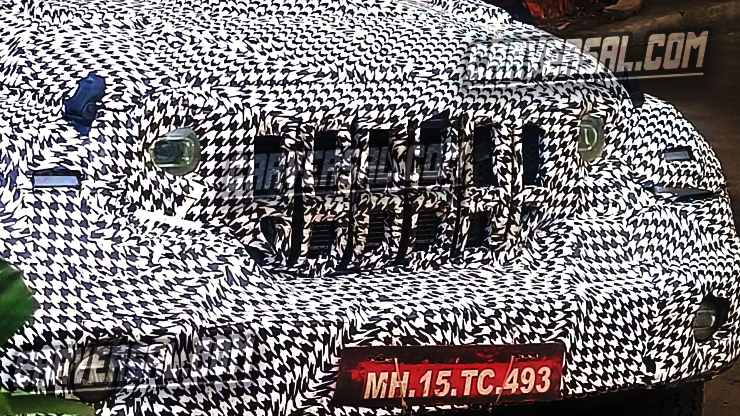 Spyshots Of Mahindra Thar Door X Suv Surface Showing New Grille Design