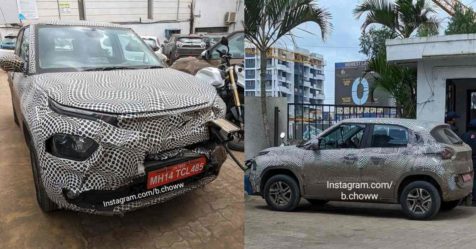 Tata Motors Punch Electric Sub 4 Meter Micro SUV Spotted At A Charging