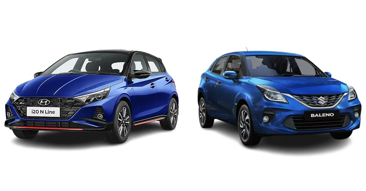 Maruti Suzuki Baleno Vs Hyundai I20 N Line Comparing Their Automatic