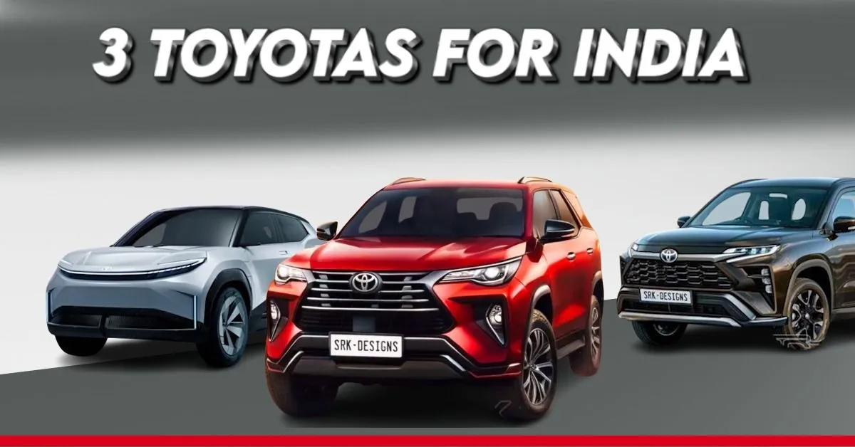 Toyota To Launch 3 New SUVs In India Electric Hybrid And 7 Seater Models