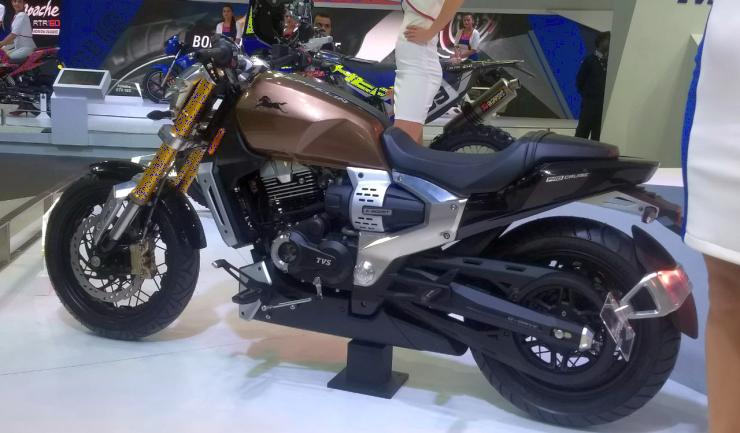 TVS Zeppelin Concept Cruiser Motorcycle Unveiled at Auto Expo 2018 ...