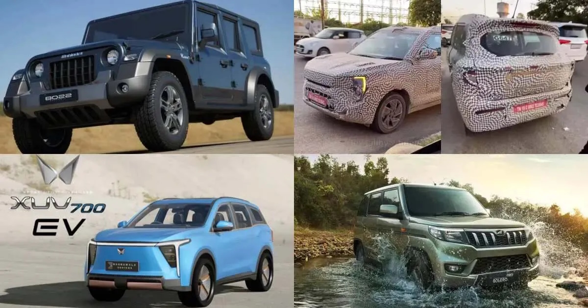 2024 में आने वाली Mahindra SUVs XUV300 Facelift से लेकर 5Door Thar तक