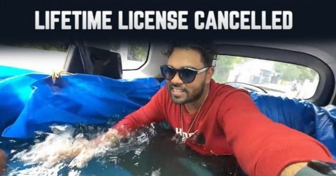 YouTuber's driving license cancelled