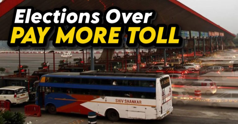 Toll charge hike in India after elections