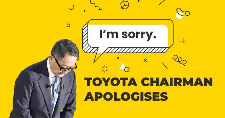 Toyota chairman apologizes for irregularities