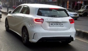 New Mercedes Benz A-Class luxury small car spy photos