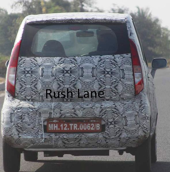 Tata Nano hatchback car with 800 cc-3 cylinder petrol engine spotted in ...