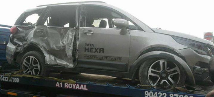 This Is The First Reported Tata Hexa Crash 3 Weeks After Launch