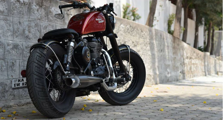 fat rear tyre for royal enfield thunderbird