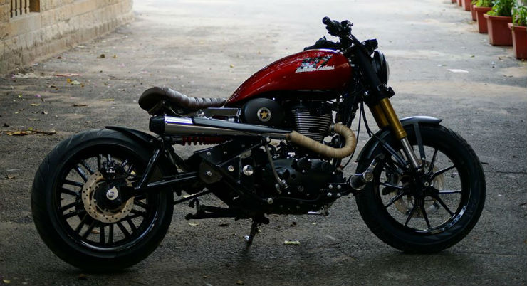 fat rear tyre for royal enfield thunderbird