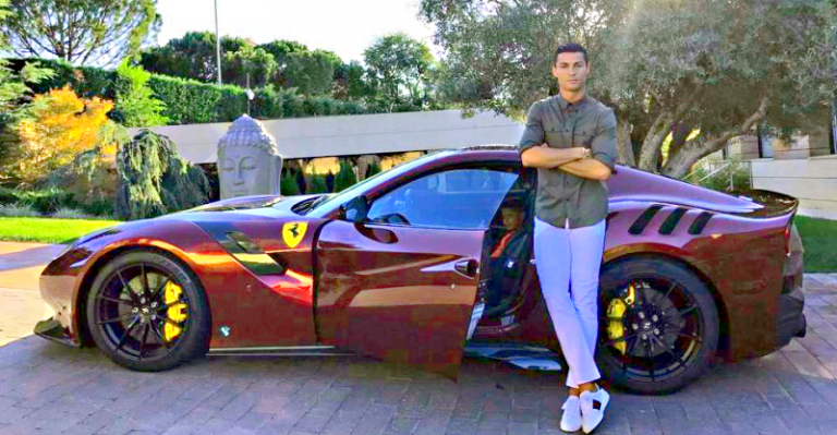 Cristiano Ronaldo Buys New Ferrari F12 Tdf Supercar
