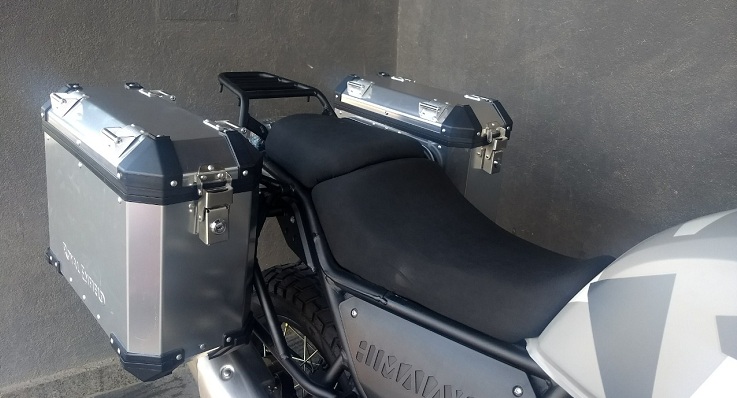 aluminium panniers for royal enfield himalayan