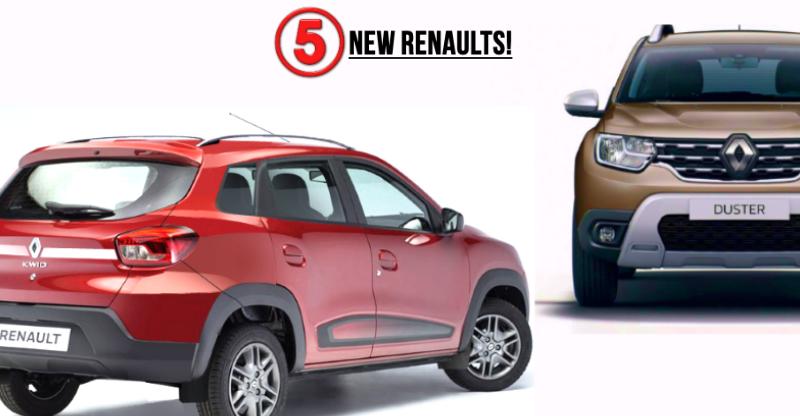 5 New Renault Cars Suvs For India Kwid Based Micro Suv To All New Duster