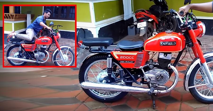 Royal Enfield Bullet electric mini motorcycle - Video