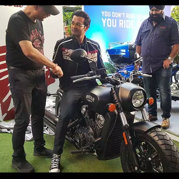 Bollywood actor Rohit Roy's latest ride is a massive Indian Scout ...