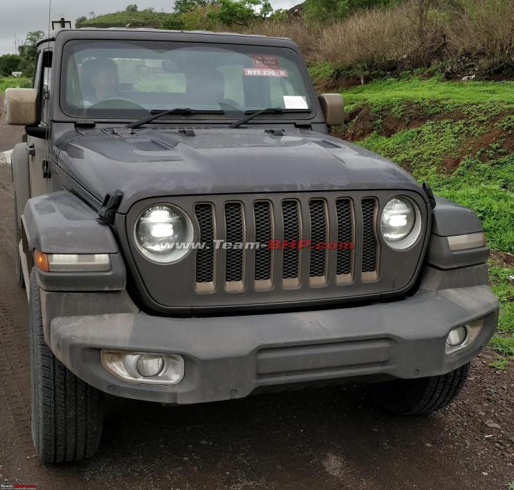 New Jeep Wrangler 3-Door Spotted Testing In India Sans Camouflage