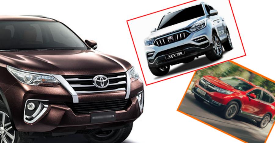 5 Toyota Fortuner Challengers Launching Soon Mahindra Xuv700 To