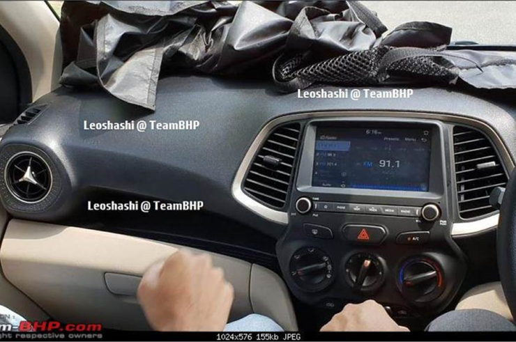 Upcoming Hyundai Santro Interior Pictures Leaked