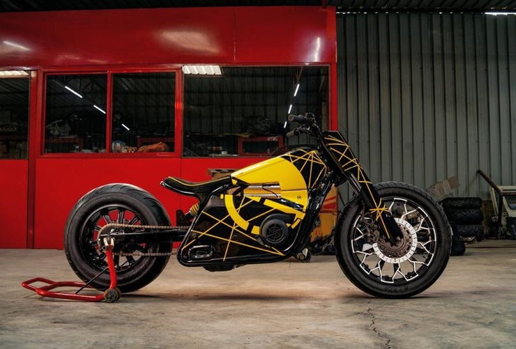 This Modified Motorcycle Is Actually A Aprilia Sr 150 Scooter