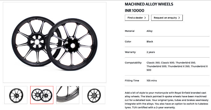 royal enfield original alloy wheels