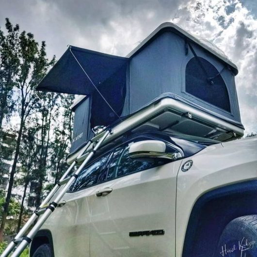 Jeep Compass is the perfect weekend camping car with this TentBoxv