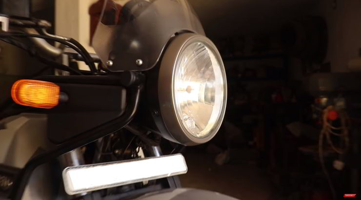 Royal Enfield Himalayan With Car Style Automatic Headlamps Fits All Bikes Video