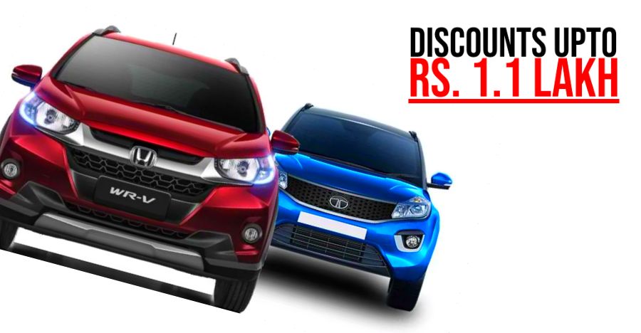 Tata And Honda Cars Selling At Big Discounts In June 2019 Honda Wr V