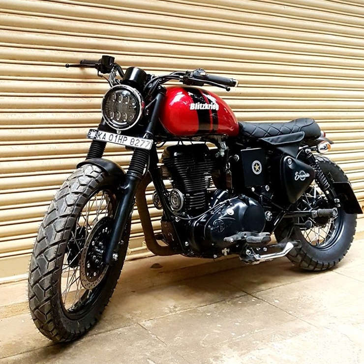 Modified Bullet Bobber Royal Enfield