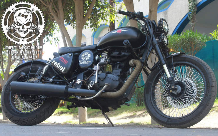 This Royal Enfield Classic 350 bobber is a hand-built attention