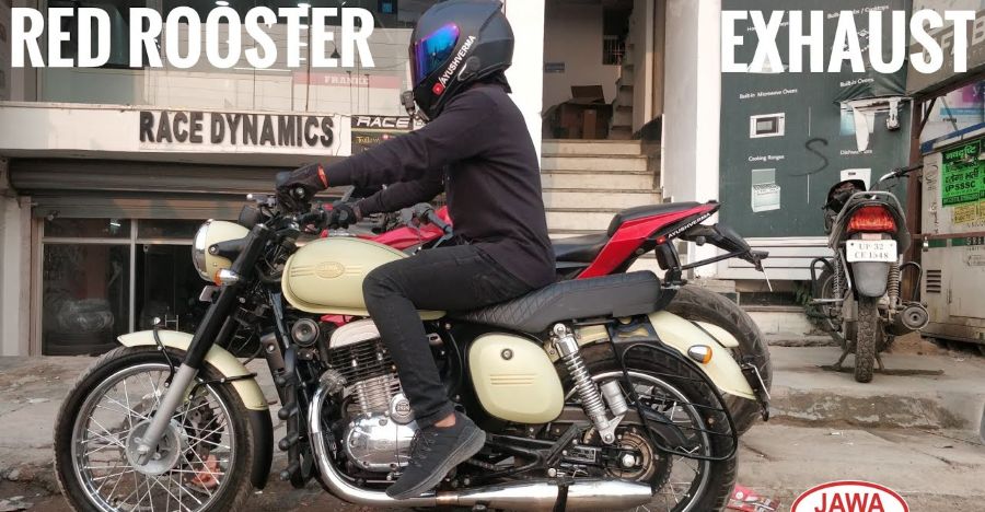 Jawa With Red Rooster Performance Exhaust Check Out Its Performance Sound Video