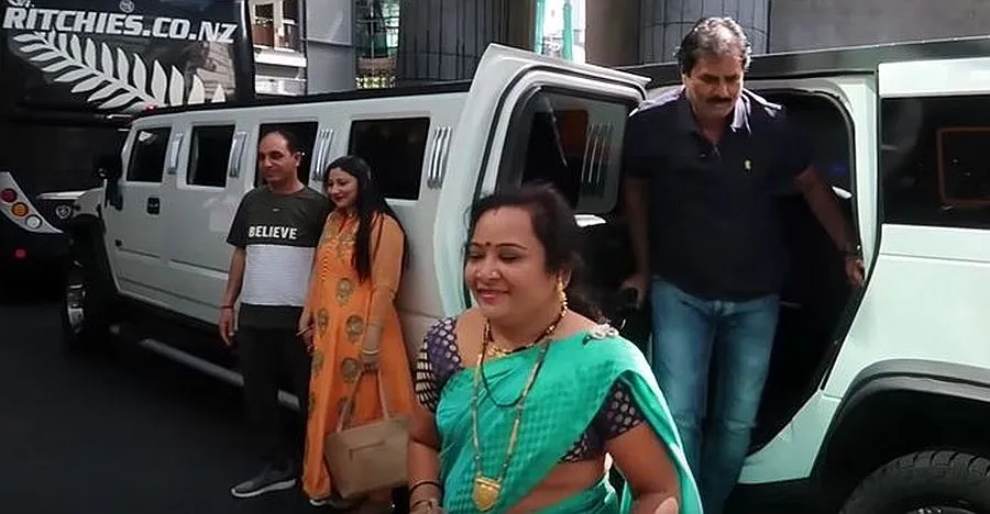 Taking Indian parents out for a spin a Hummer limousine: Watch epic ...