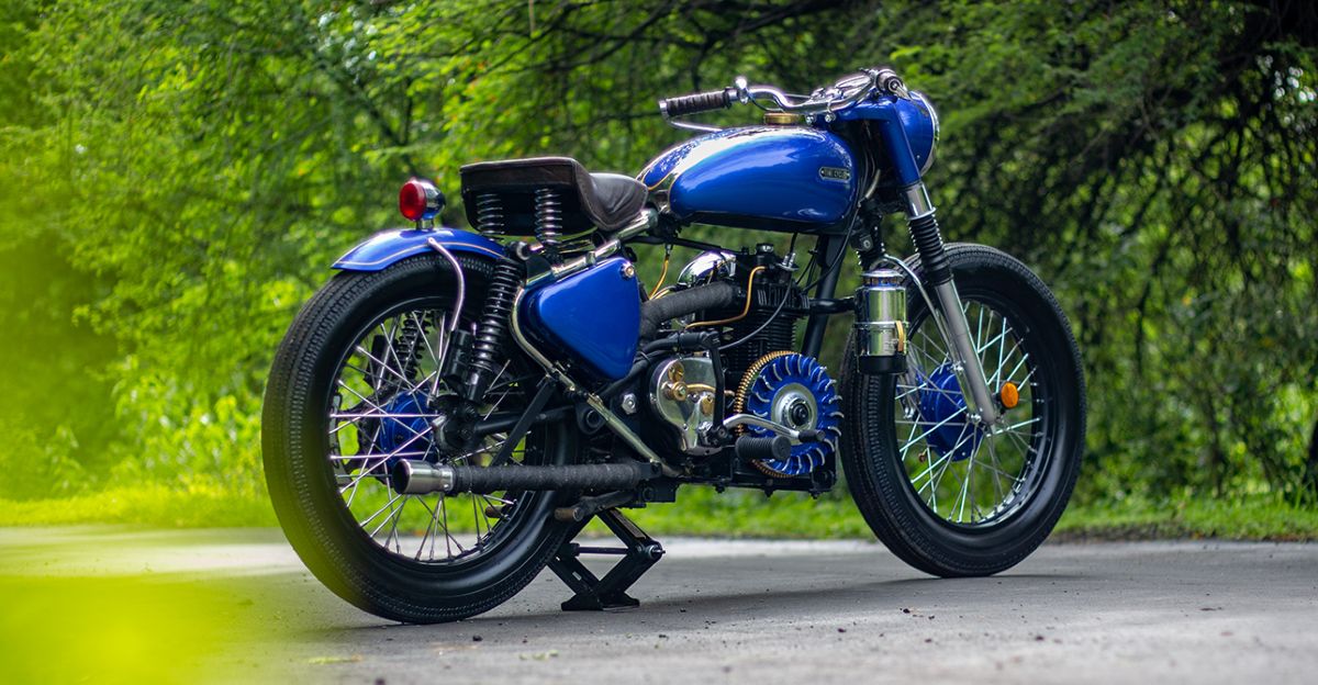 Beautifully modified DIESEL Royal Enfield Bullet  In images