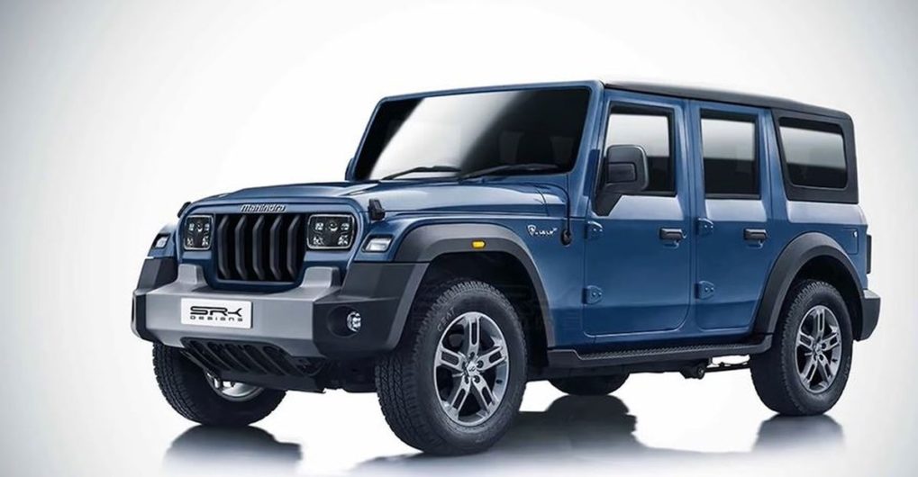 Nextgen Mahindra Armada based on the 2020 Thar rendered on video