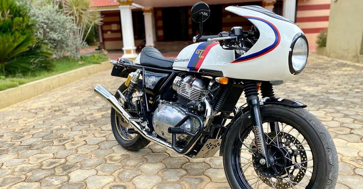 Beautiful Royal Enfield Continental Gt 650 Cafe Racer With Modifications Worth Rs 2 Lakh For Sale Cheaper Than New