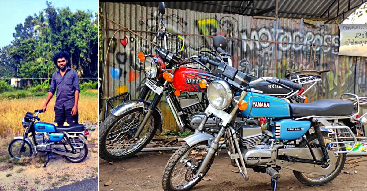 Kerala Man Builds A Miniature Yamaha Rx100 That Uses A Chainsaw Engine Video