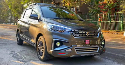 Maruti Ertiga modified with Camo Carbon interior looks HOT