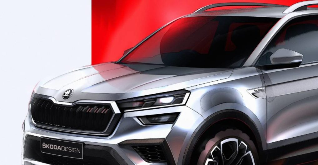 Skoda Kushaq Compact SUV: Official Sketches Released Ahead Of March Unveil