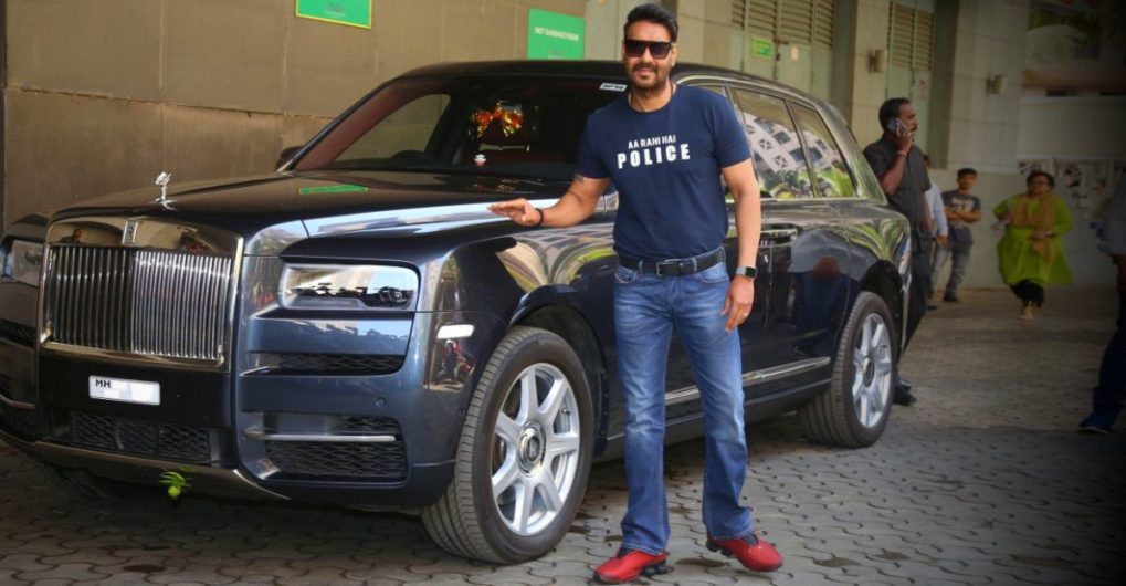 Actor Ajay Devgn Spotted in his multi-crore Rolls Royce Cullinan SUV ...