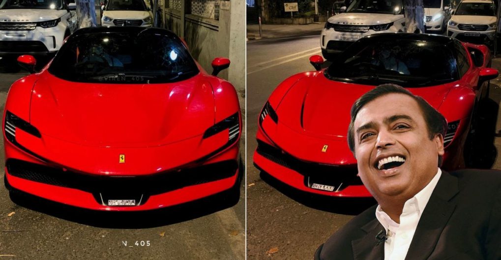 Ambani's Ferrari SF90 Stradale Supercar Spotted With Security Cars ...