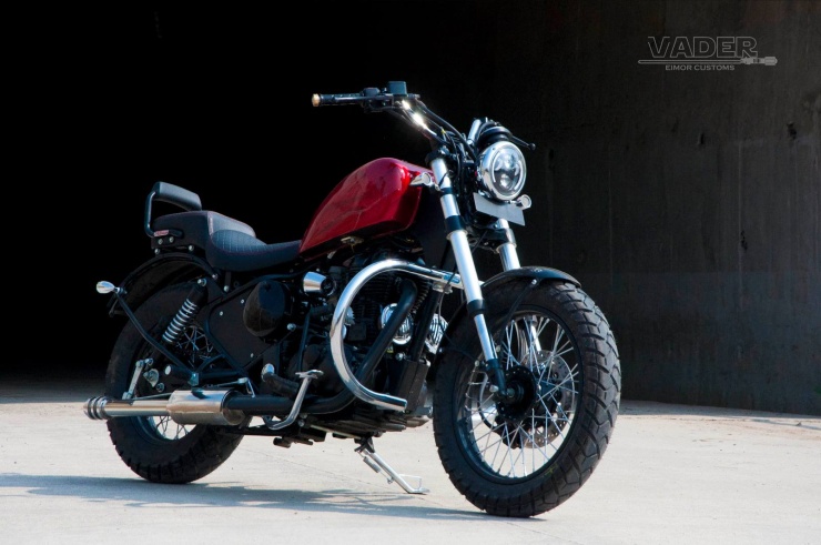 The Vader is a gorgeously modified Royal Enfield Classic 350 motorcycle ...