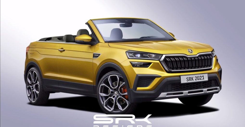 Skoda Kushaq Compact SUV Imagined As A Cabriolet   Skoda Kushaq Convertible Render Featured 1019x530 