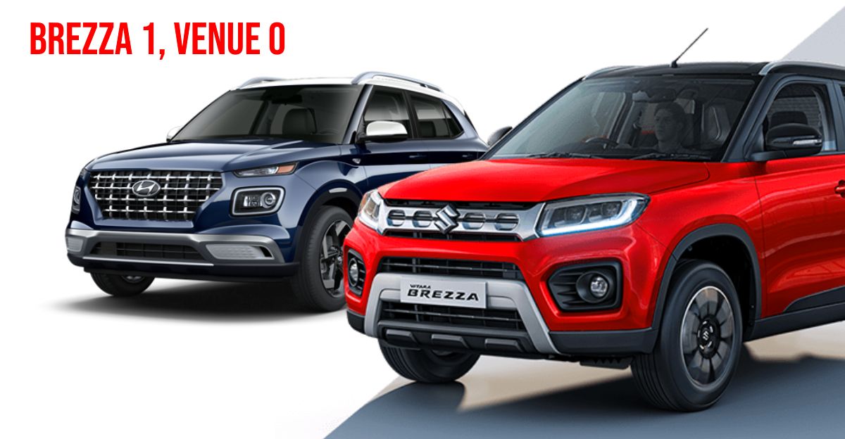 Maruti Brezza Beats Hyundai Venue Tata Nexon Beats Kia Sonet