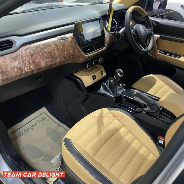 Renault Kiger customized by dealer with beige interiors: In Images