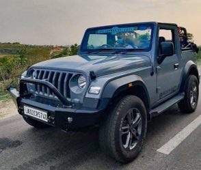 India's first Mahindra Thar in Nardo Grey wrap is here