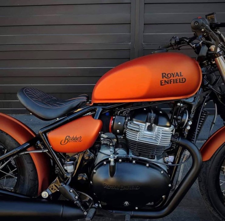 Royal Enfield Interceptor Beautifully Modified Into A Bobber 0098